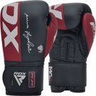 RDX F4 REX BOXING GLOVES - Maroon/blue